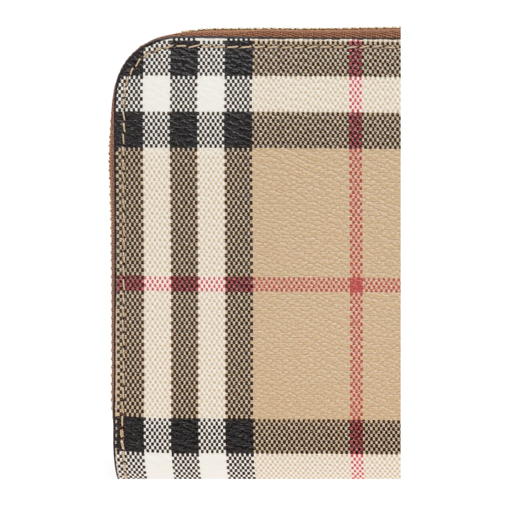 Burberry Portemonnee met ruitpatroon Beige Dames