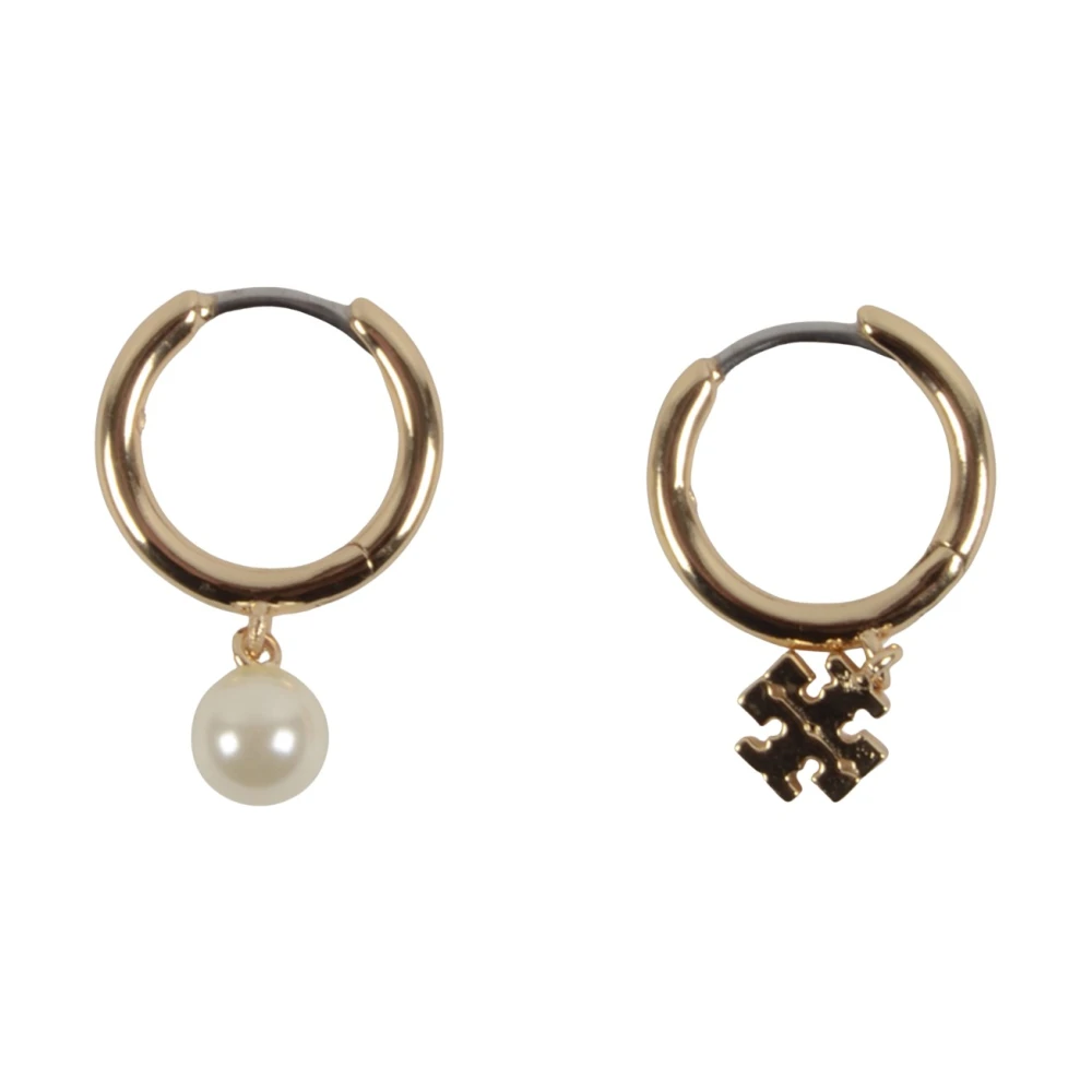 Tory Burch Women's Kira Mismatched Pearl Huggie