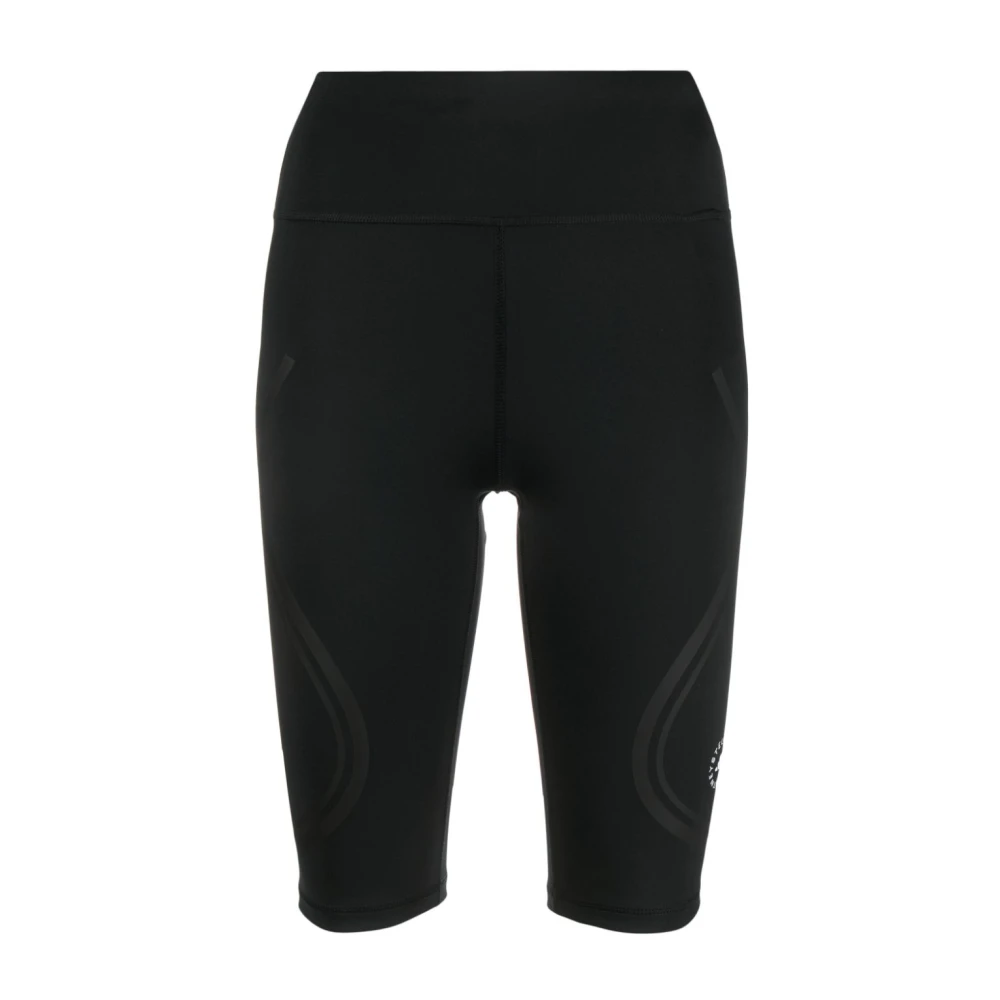 Adidas by stella mccartney Fietsbroek met logo-print Black Dames