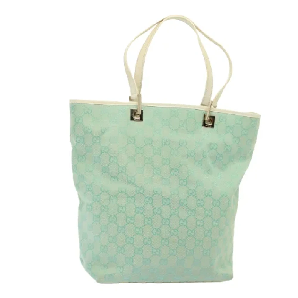 Gucci Vintage Pre-owned Canvas gucci-bags Blue Dames