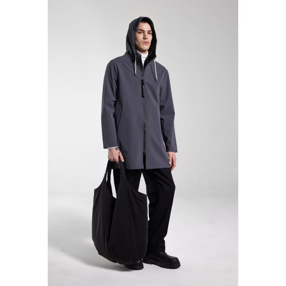 Stutterheim Lichtgewicht Waterdichte Rits Regenjas Blue Heren