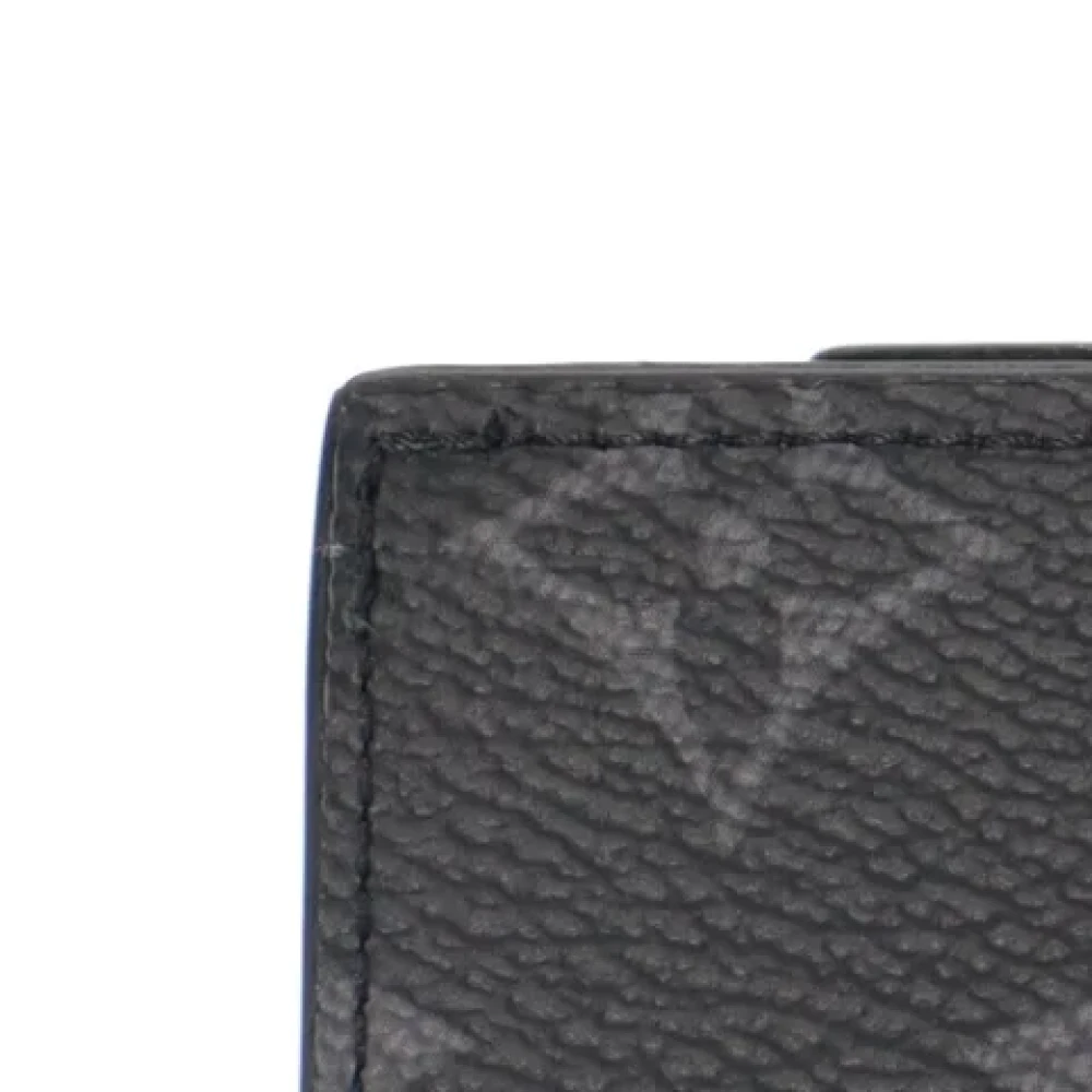 Louis Vuitton Vintage Pre-owned Canvas wallets Black Heren