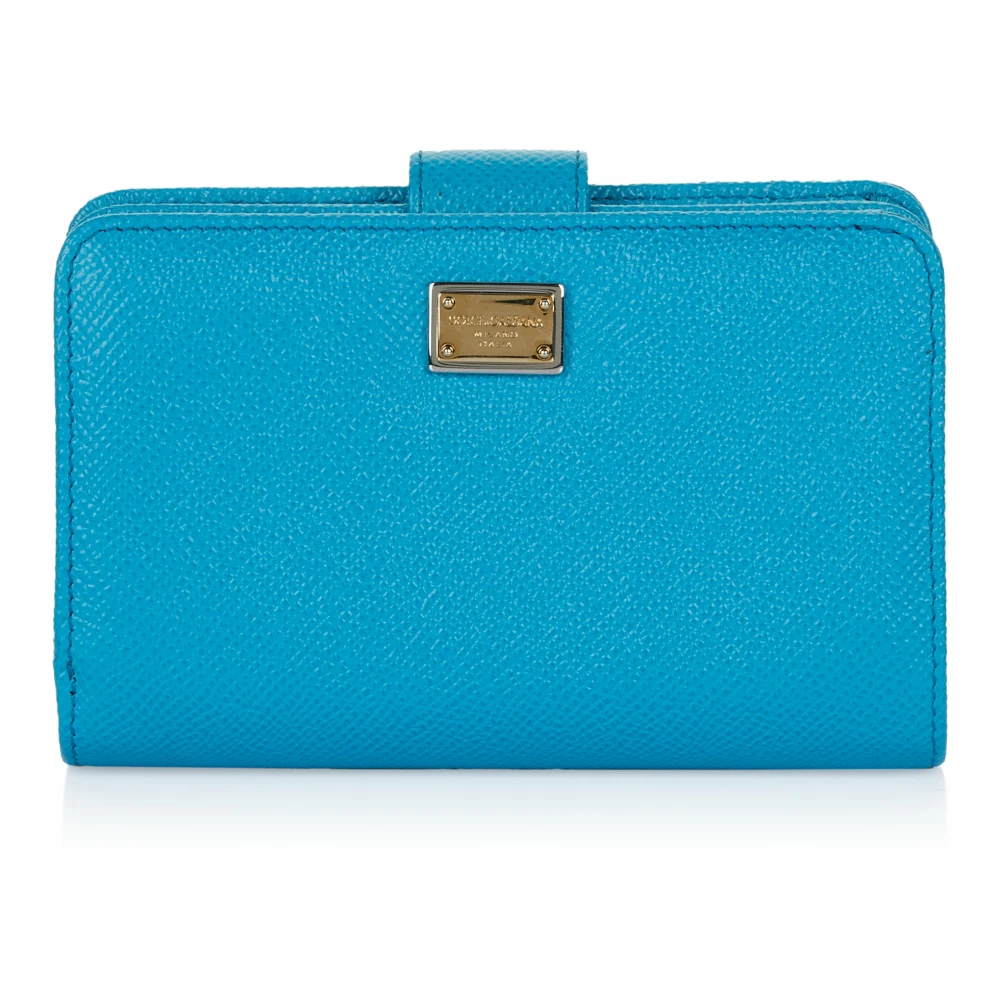 Dolce & Gabbana - Patentleder Bifold Clutch Portemonnaie - Accessories - Damen - Blau - One Size - Bild 4