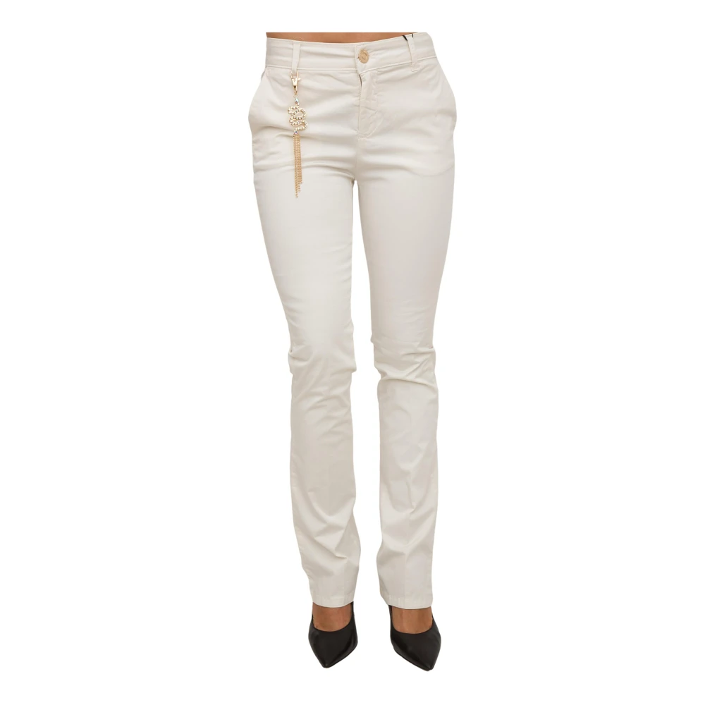 Fracomina Slim-fit Trousers White Dames