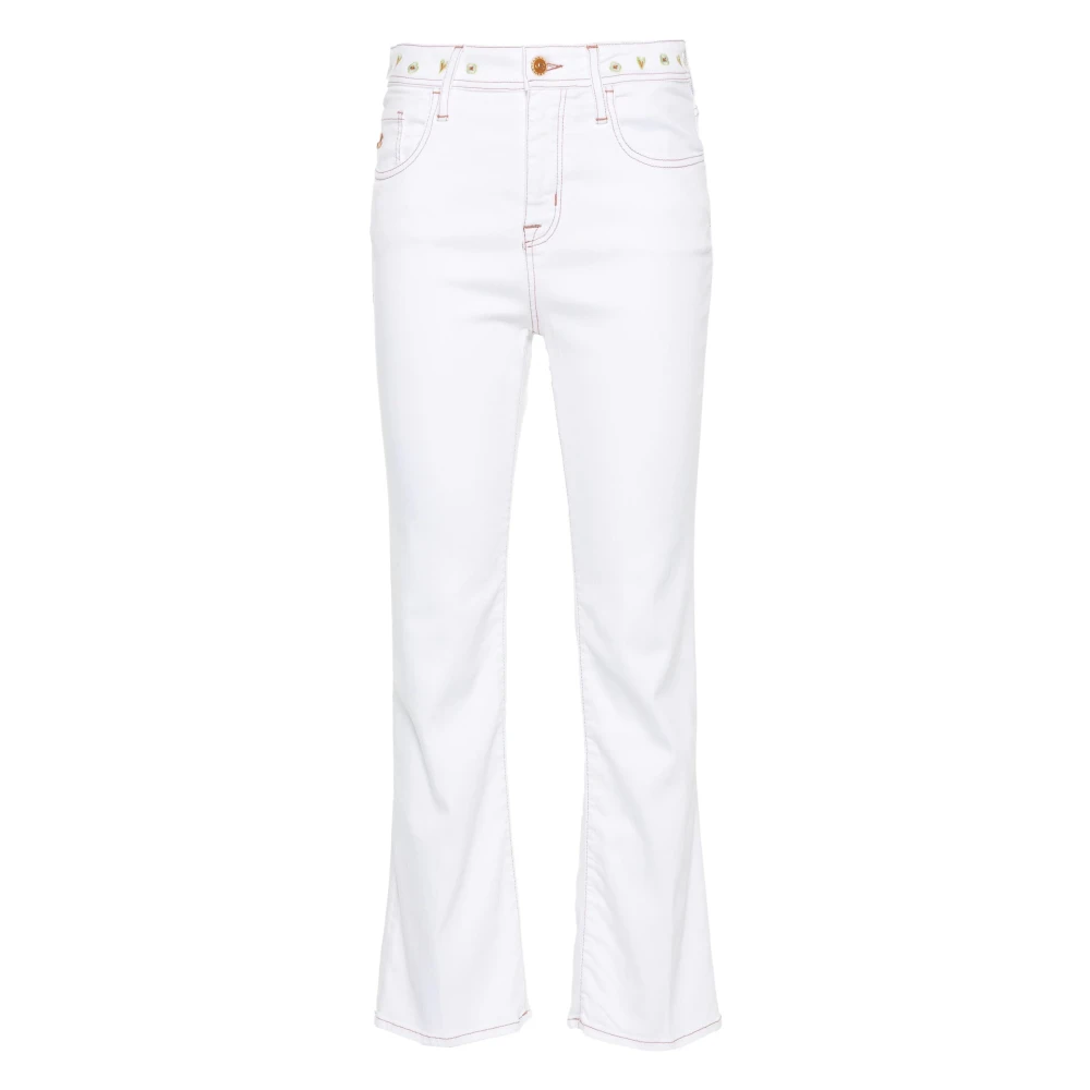 Jacob Cohën Boot-Cut Denim Jeans White Dames