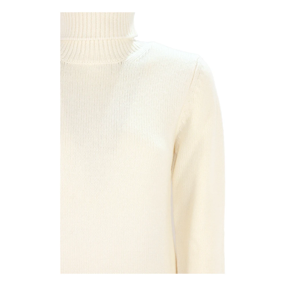 Kangra Crème Wol Kasjmier Coltrui Sweater Beige Dames