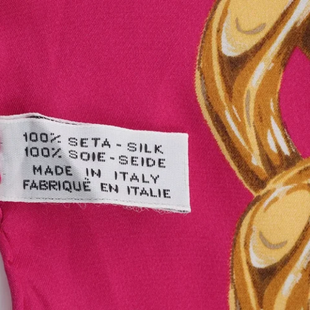 Chanel Vintage Pre-owned Silk scarves Pink Dames