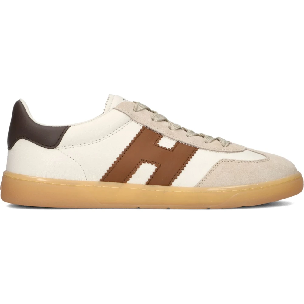 Hogan Stoere Veterschoenen voor Dames Dames Schoenen Beige