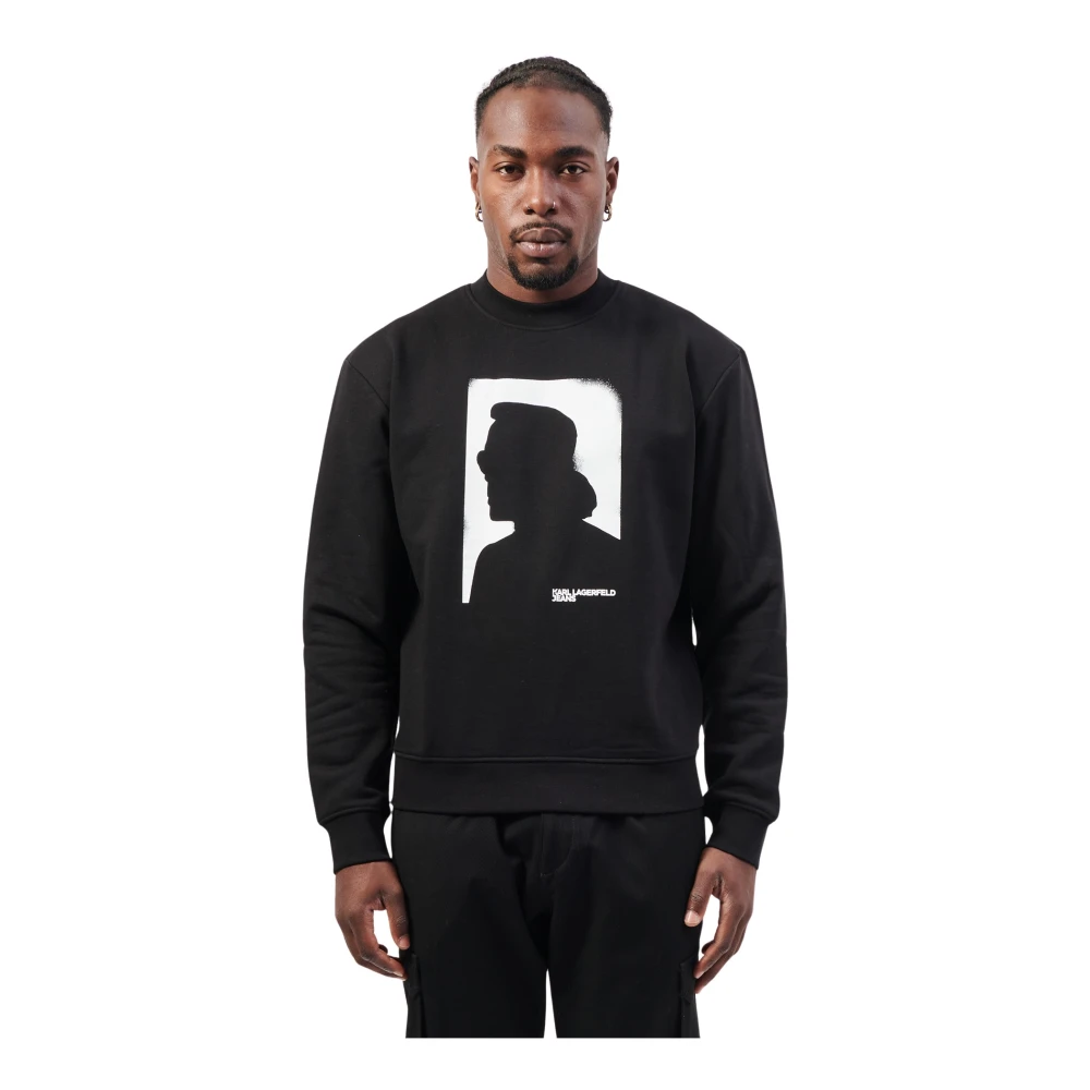 Karl Lagerfeld Truien Zwart Black Heren
