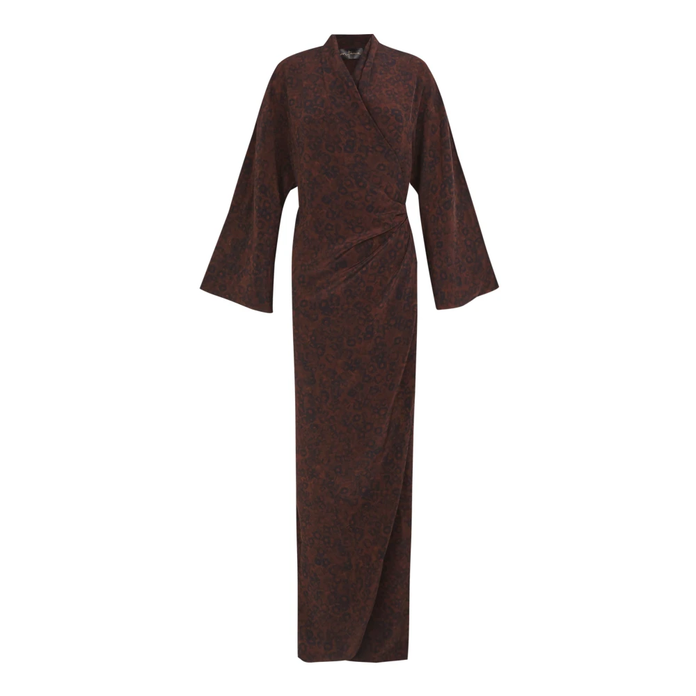 Cortana Women's Red Wrap Dresses, Xs, Karlie, Silk Dress Hoop Print