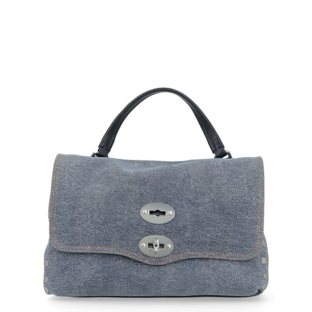 Zanellato Denim Blue Genova Schoudertas Blue Dames