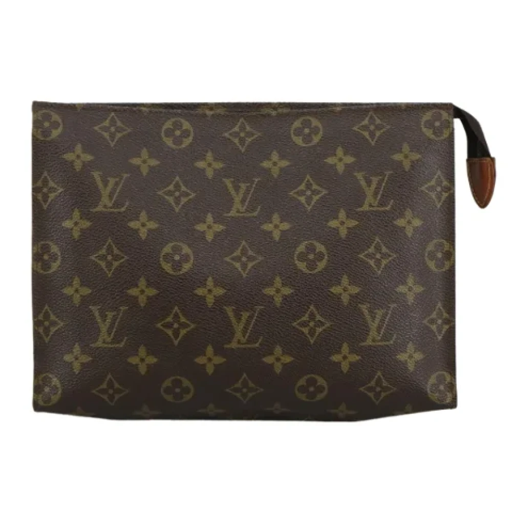 Louis Vuitton Vintage Pre-owned Canvas clutches Brown Dames