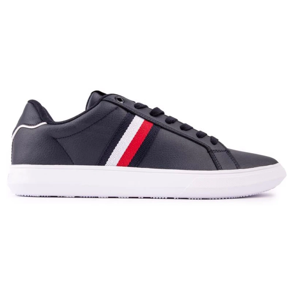 Tommy Hilfiger Men's Blue Corporate Stripes Trainers - Sneakers - 8 Uk - Shoes