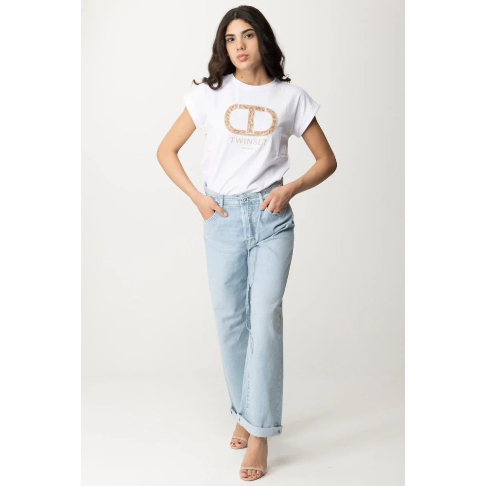 Twinset Witte T-shirts en Polos White Dames