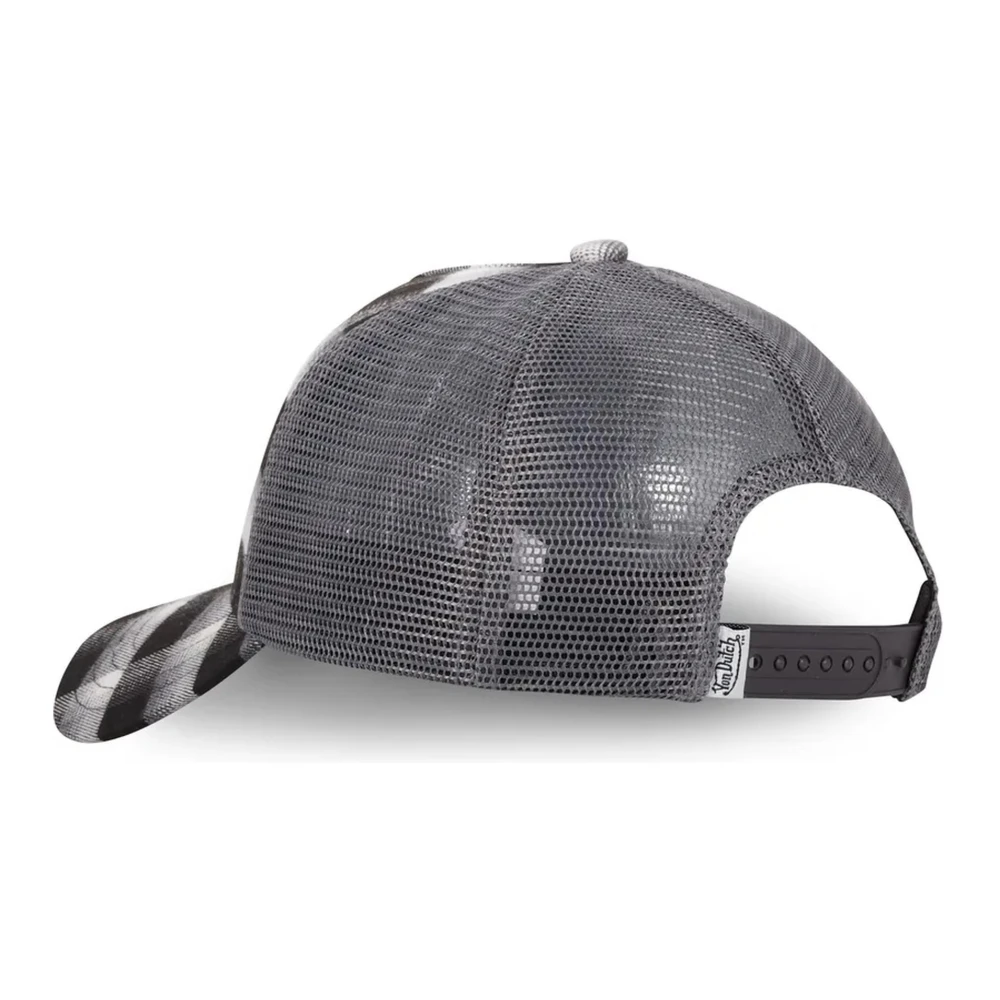 Von Dutch Zwarte geruite truckerpet Black Heren