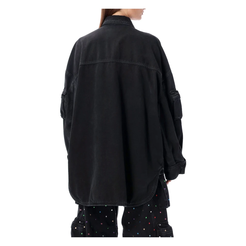 The Attico Zwarte Varenjas Buitenkleding Black Dames