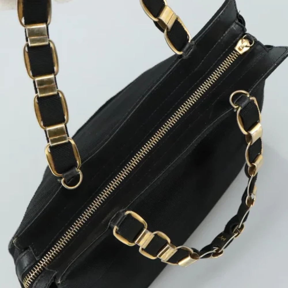 Salvatore Ferragamo Pre-owned Canvas handbags Black Dames