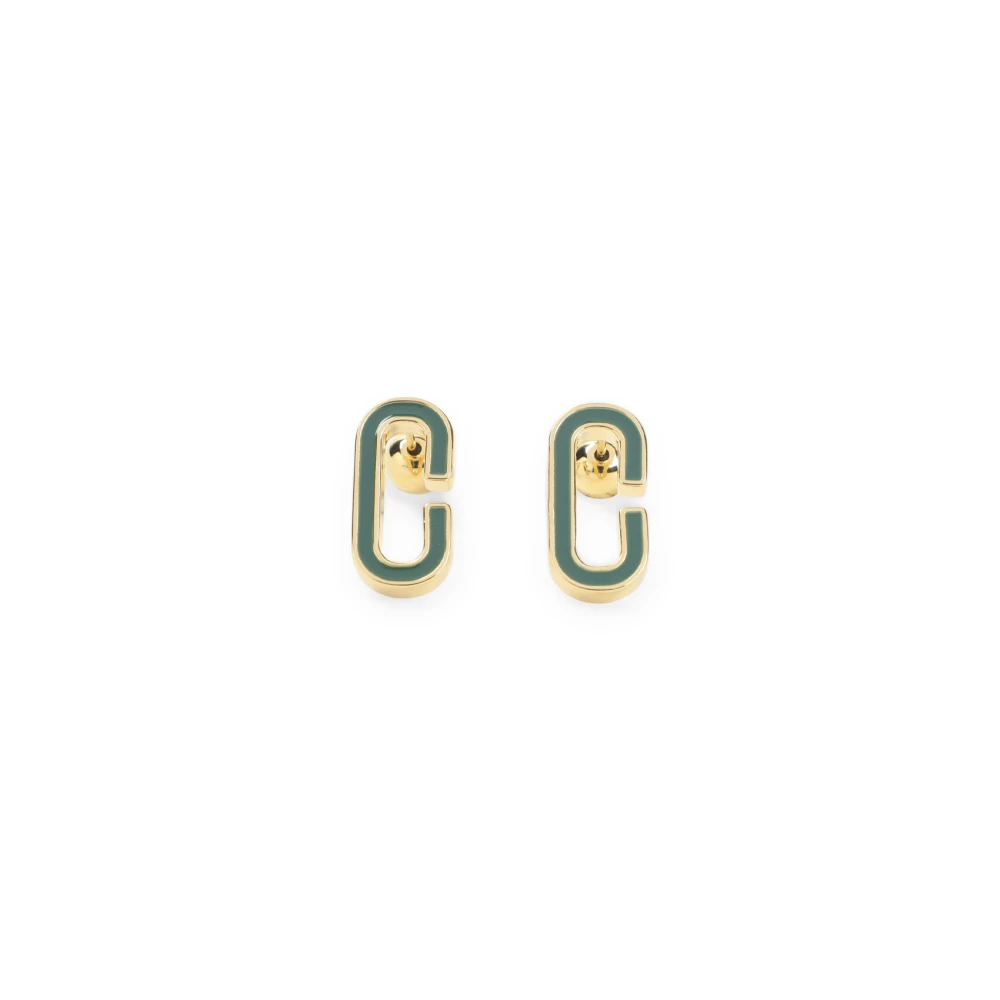 Casablanca Women's Enamel Link Stud Earrings