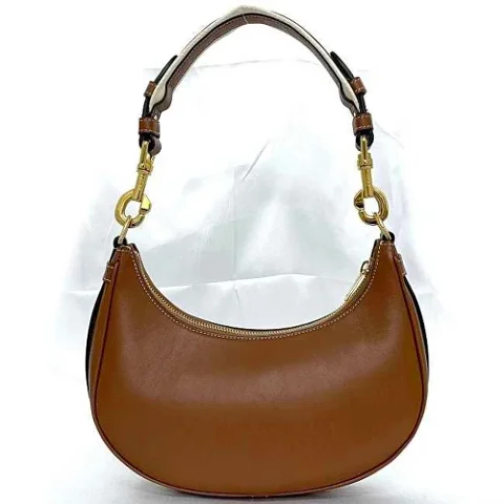 Celine Vintage Pre-owned Leather shoulder-bags Brown Dames