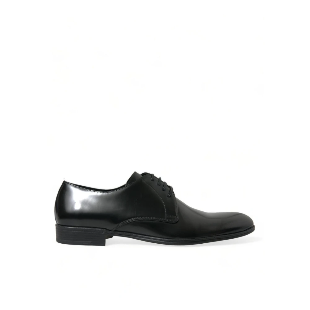 Dolce & Gabbana Men's Black Italian Leather Lace-Up Formal Shoes - Dress Shoes - 9 Uk- Shoes