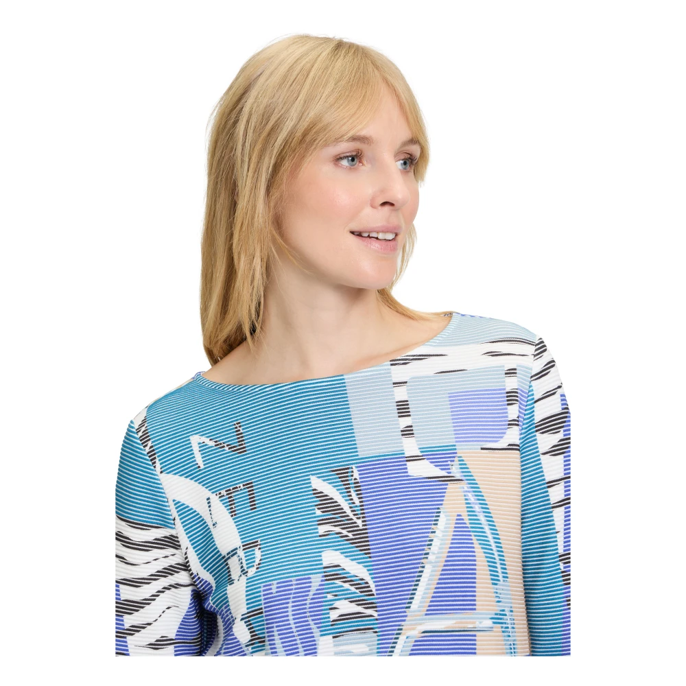 Betty Barclay Gebreide Sweatshirt met U-Boot Halslijn Multicolor Dames