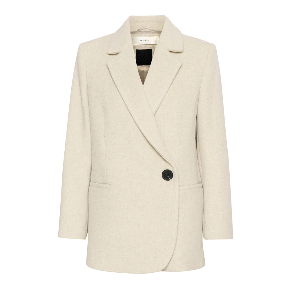 InWear Klassieke Blazer Jas Haze Melange Beige Dames