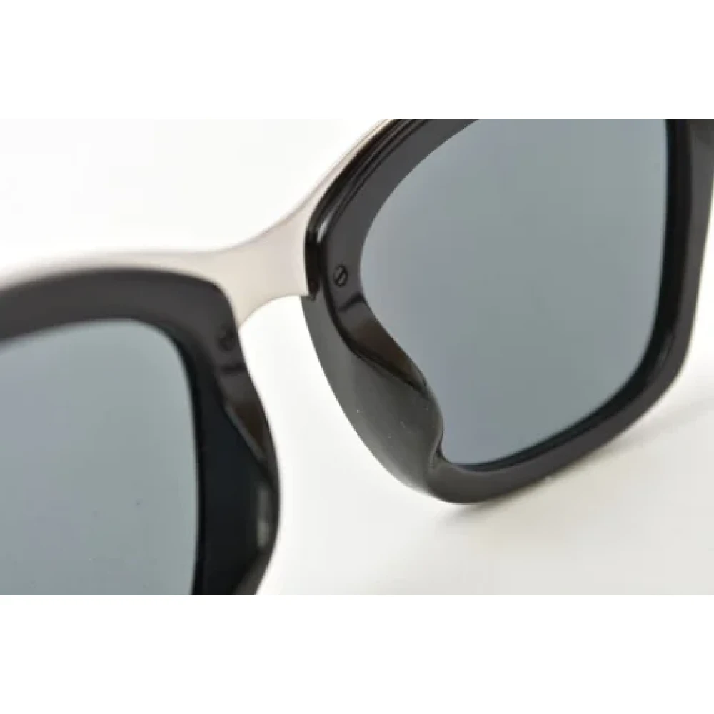 Chanel Vintage Pre-owned Plastic sunglasses Black Dames