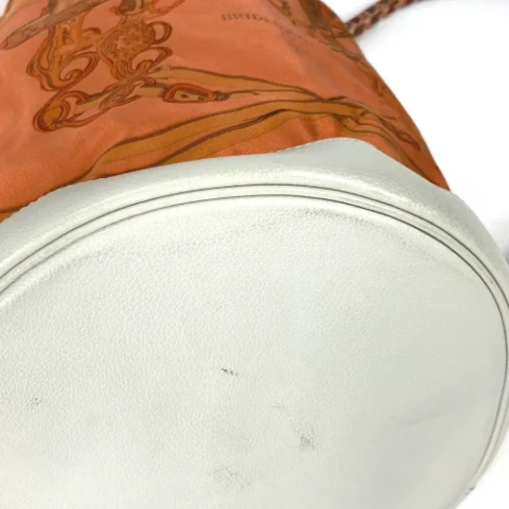Hermès Vintage Pre-owned Fabric shoulder-bags Orange Dames