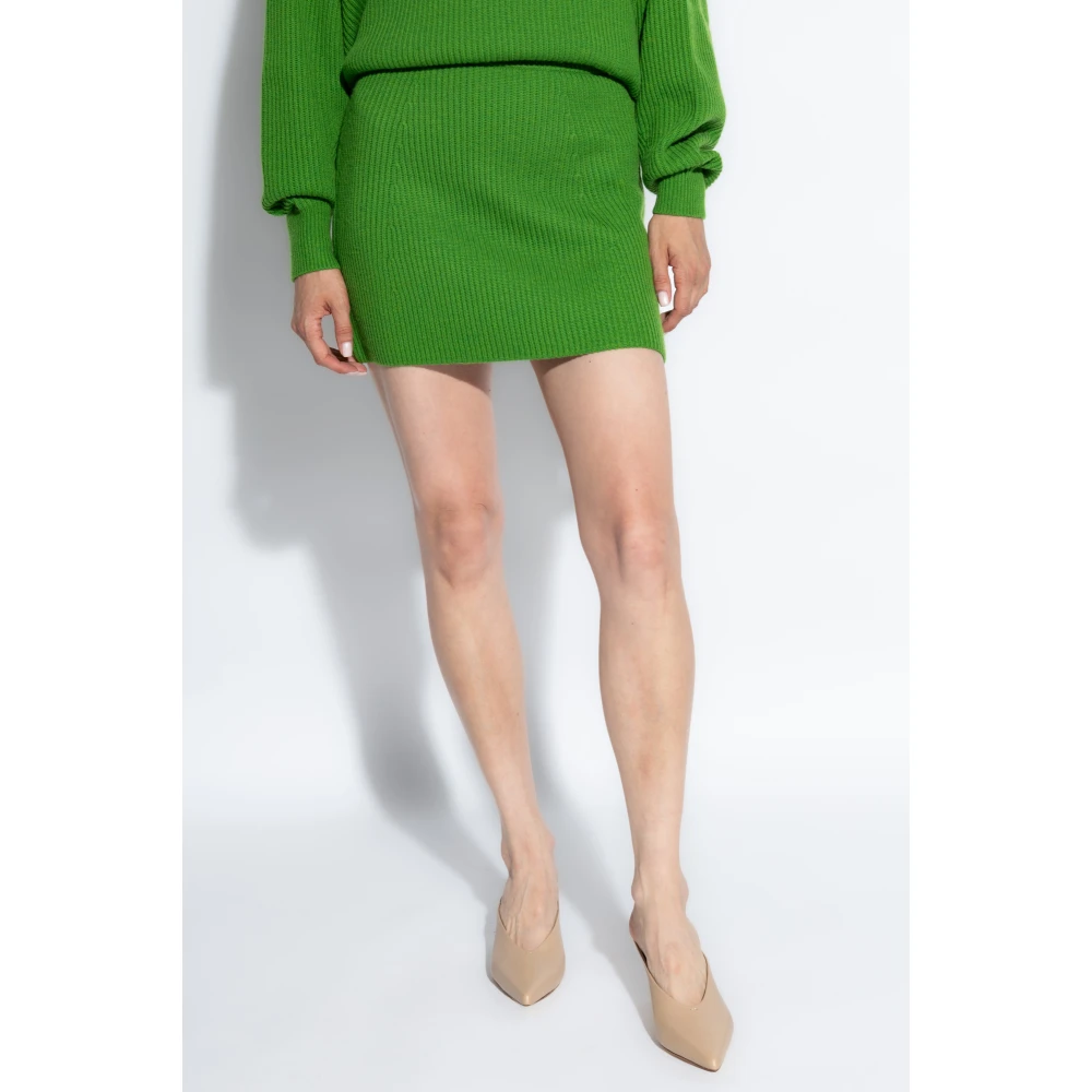 SPORTMAX Geribbelde rok Teiera Green Dames