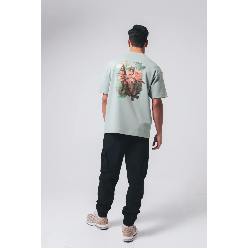 Aeden Gerald Sea Foam Tee Blue Heren
