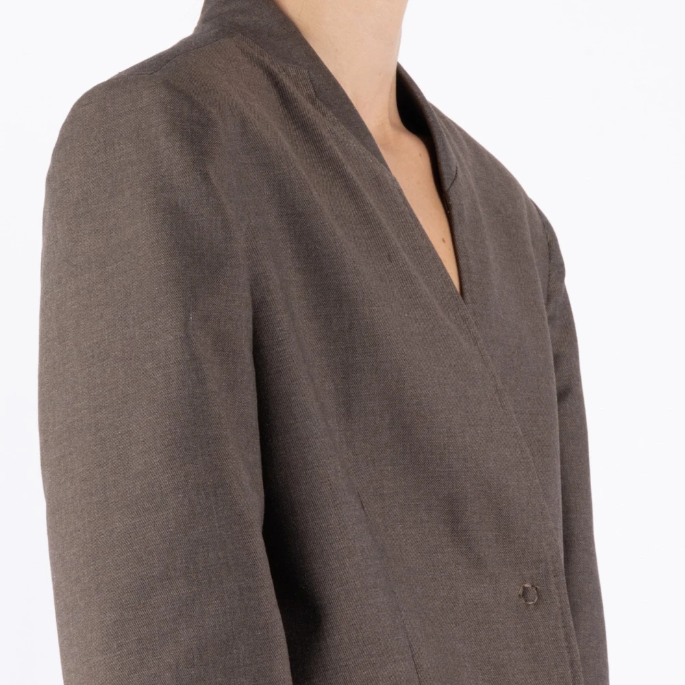 The Garment Zwarte Jas Stijlvol en Elegant Brown Dames