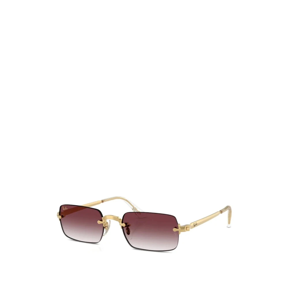 Ray-Ban , Sunglasses, Unisex, Yellow, 54 Mm, Rimless Rectangle Sunglasses