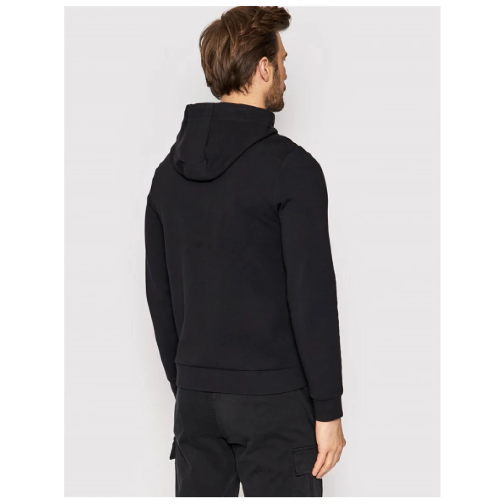 aeronautica militare Verstelbare Hoodie met Ritssluiting Black Heren