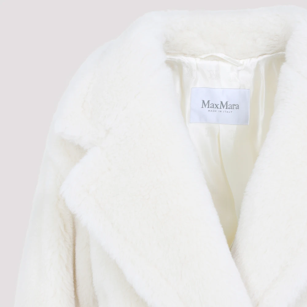 Max Mara Korte Teddy Spijkerjas White Dames