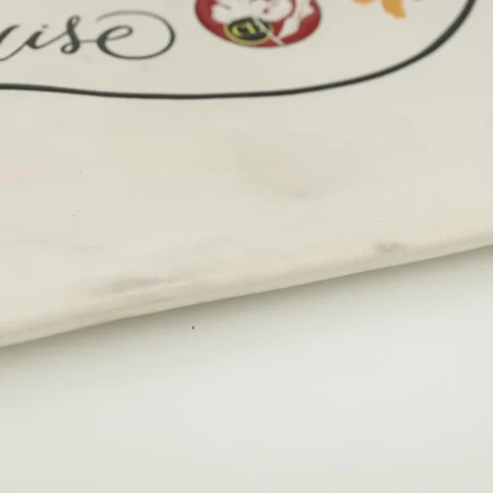 Dior Vintage Pre-owned Leather clutches White Dames