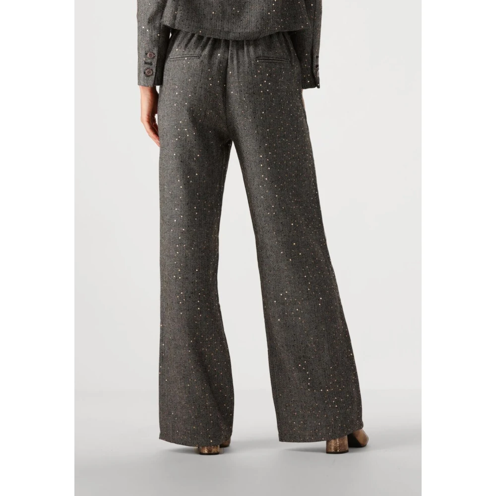Ydence Elegante Zwarte Broek voor Vrouwen Gray Dames