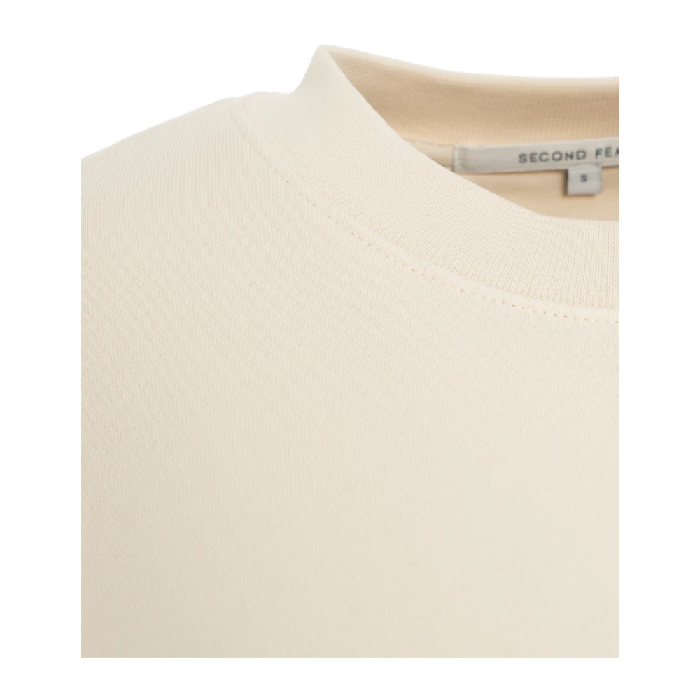 Second Female Beige Balloon Sweatshirt Ss25 Second Dames Beige Dames