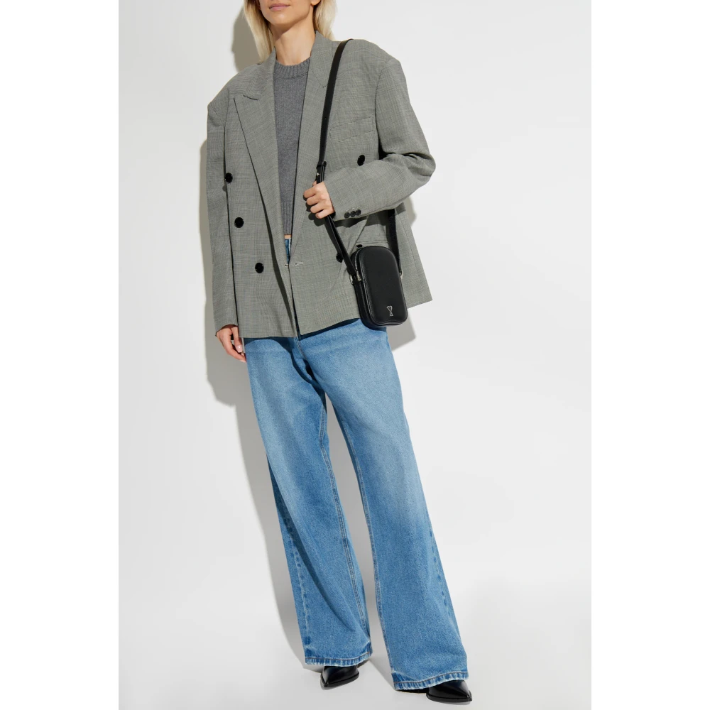 Ami Paris Trui met ronde hals Gray Dames
