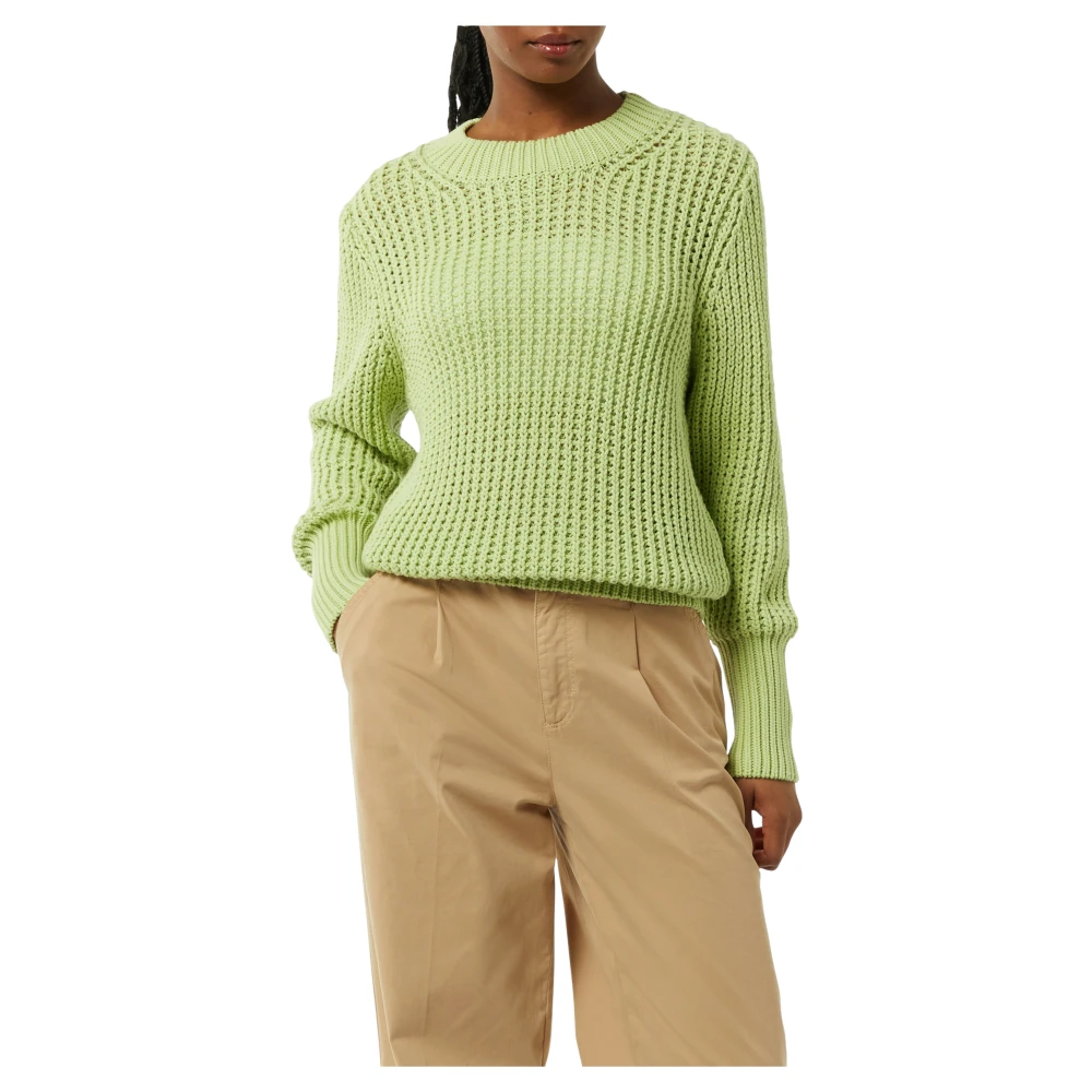 comma Relaxed Fit Gebreide Trui Green Dames