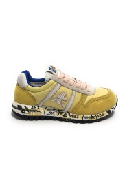 Sneaker Sky in camoscio/nylon giallo chiaro