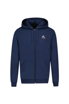 Blå Zip Jacka för Män