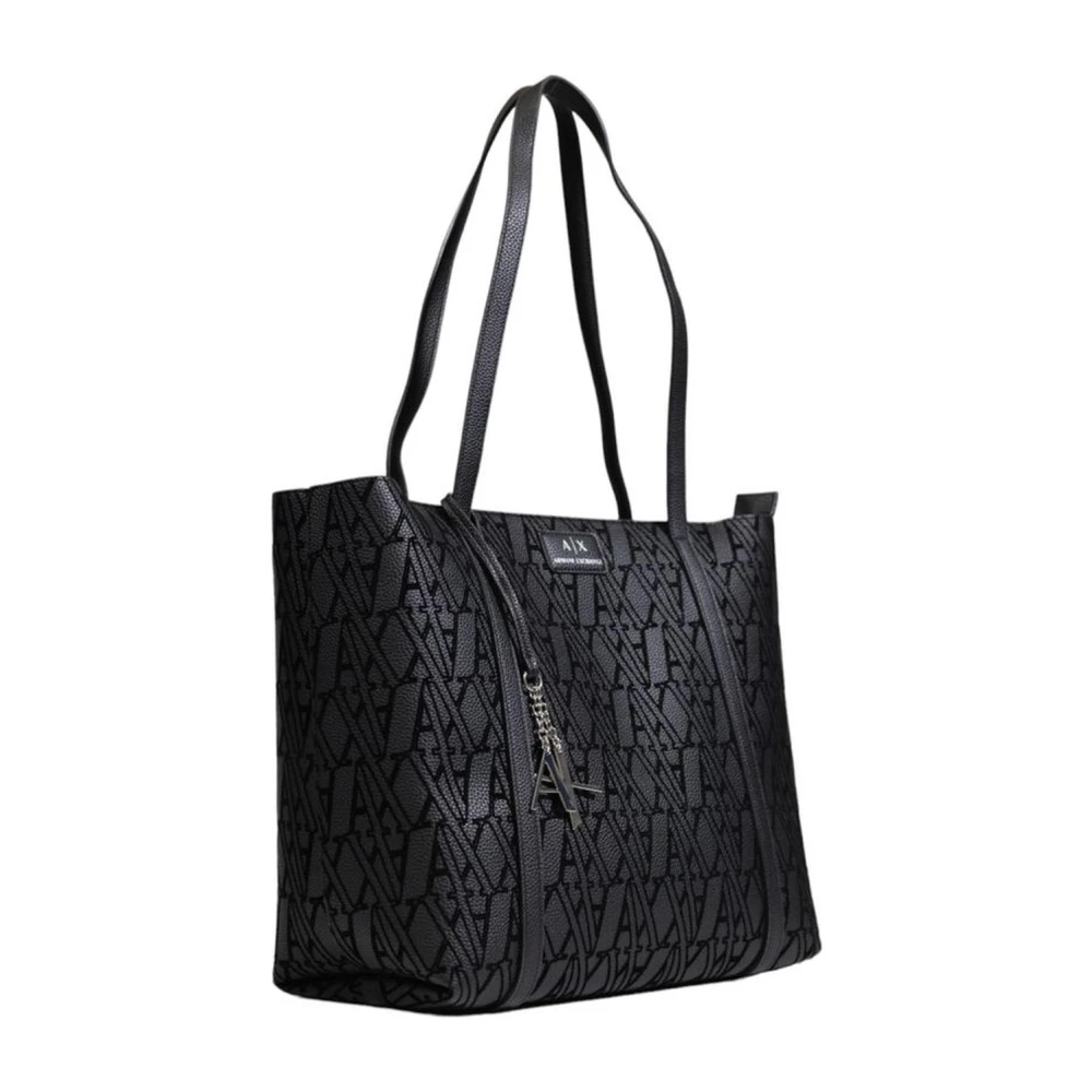 Armani Exchange Stijlvolle Zwarte Handtas Dames Collectie Black Dames