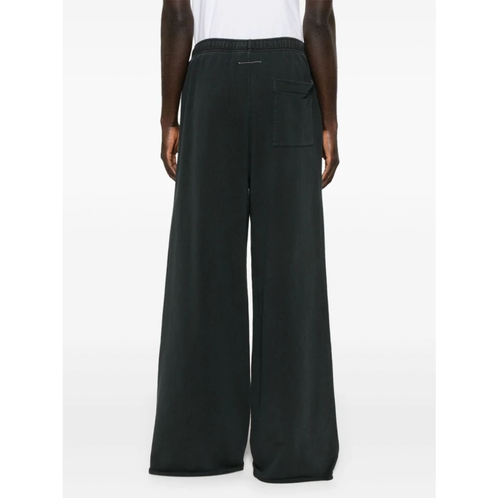 MM6 Maison Margiela Zwarte Katoenen Joggingbroek Black Heren