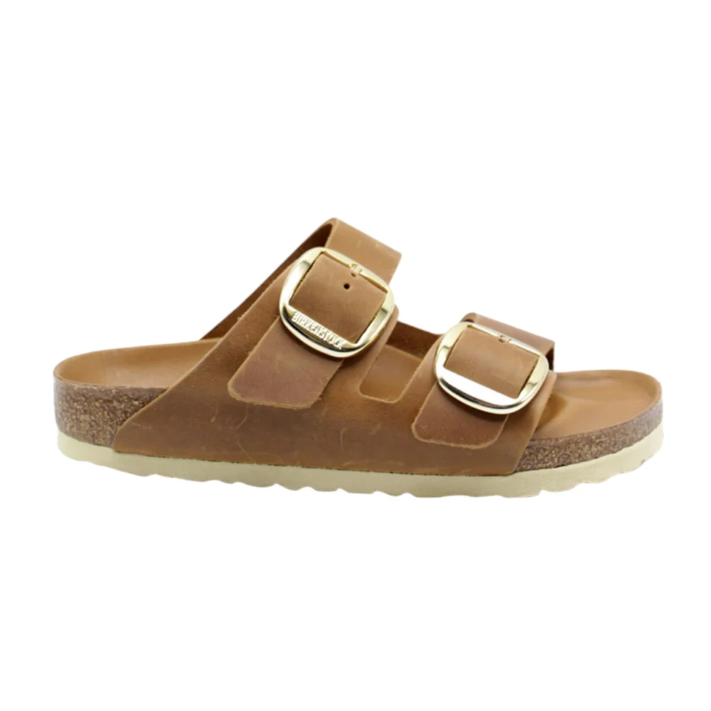 Birkenstock Women's Brown Arizona Big Buckle - Sliders - 6 Uk - Shoes