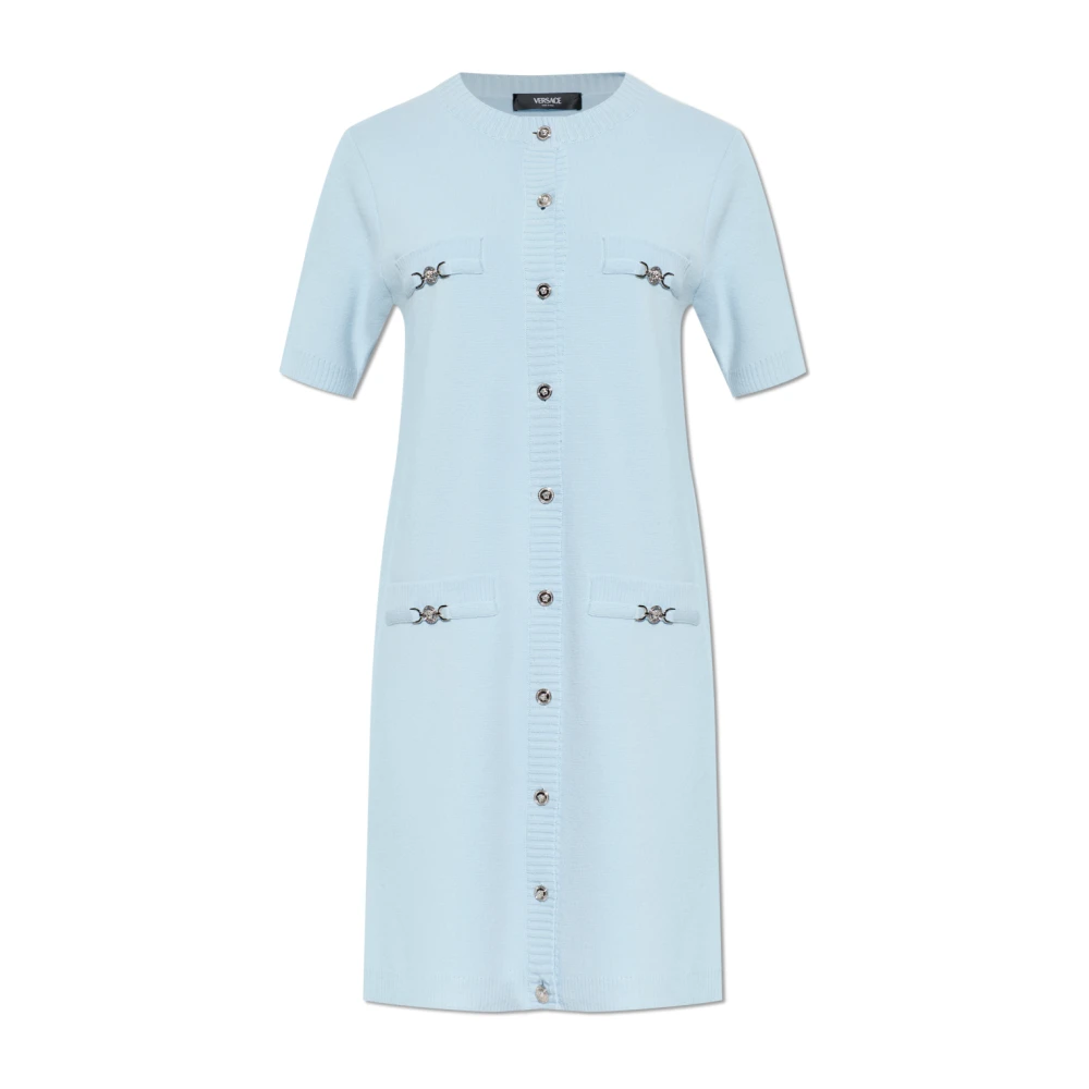Versace Donna Blu Abiti, Xs, New,