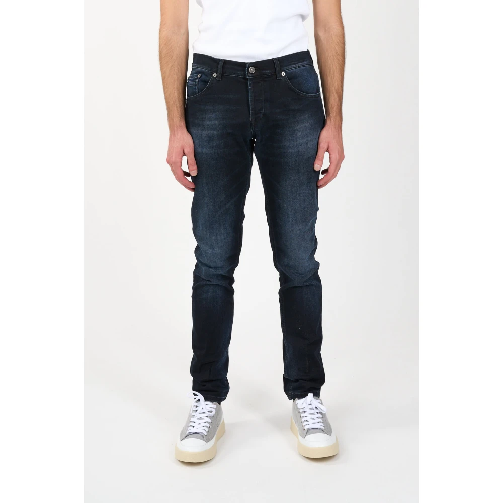 Dondup Skinny Jeans met Gebruikte Behandeling Blue Heren