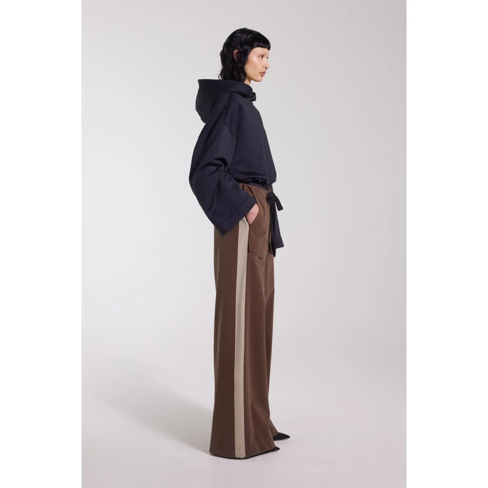 Stutterheim Gestreepte Waterdichte Broek Brown Dames