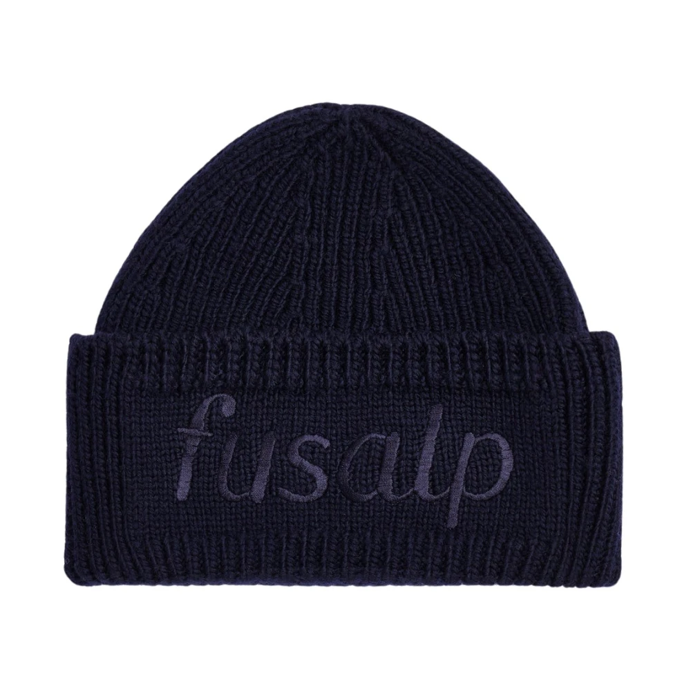 Fusalp Unisex Blå Accessoarer One Size, Stickad Beanie