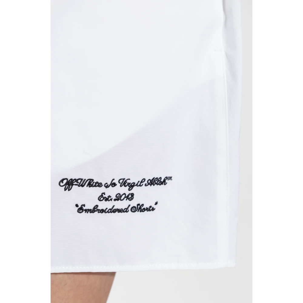 Off White Katoenen shorts White Dames