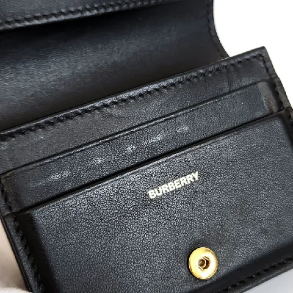 Burberry Vintage Pre-owned Leather wallets Black Dames